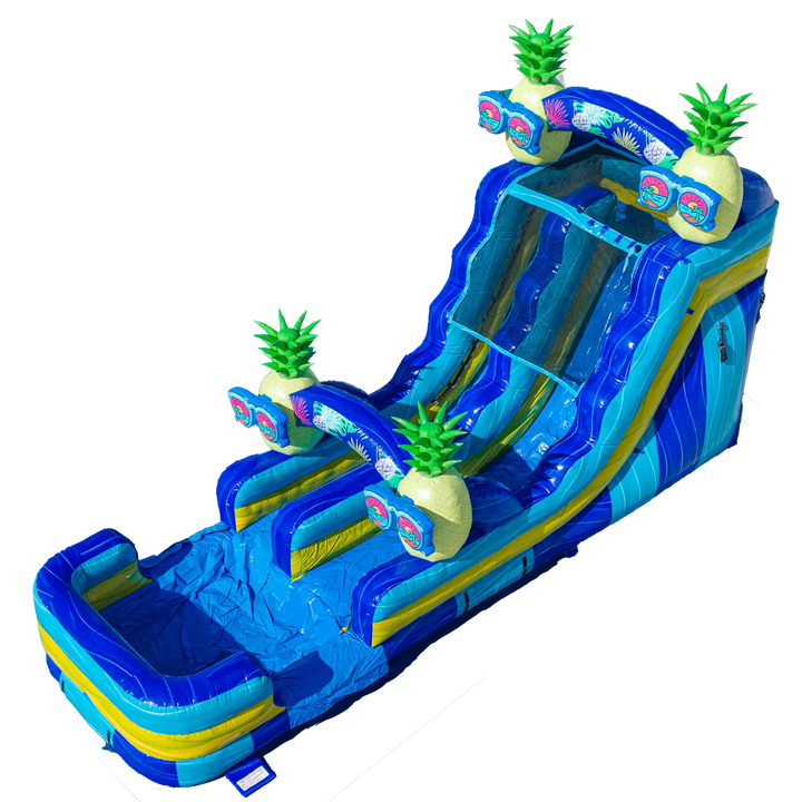 16FT Pineapple Single Lane Slide