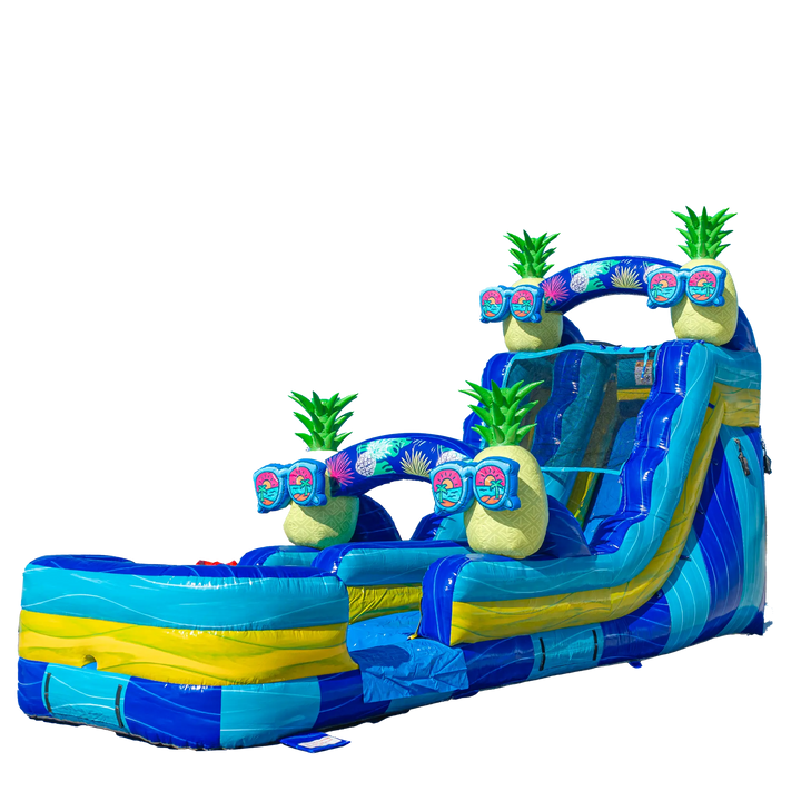 16FT Pineapple Single Lane Slide