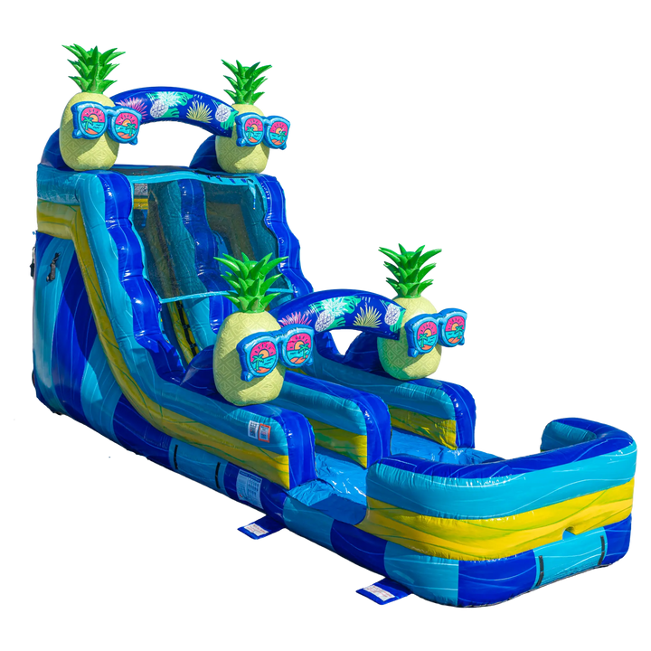 16FT Pineapple Single Lane Slide