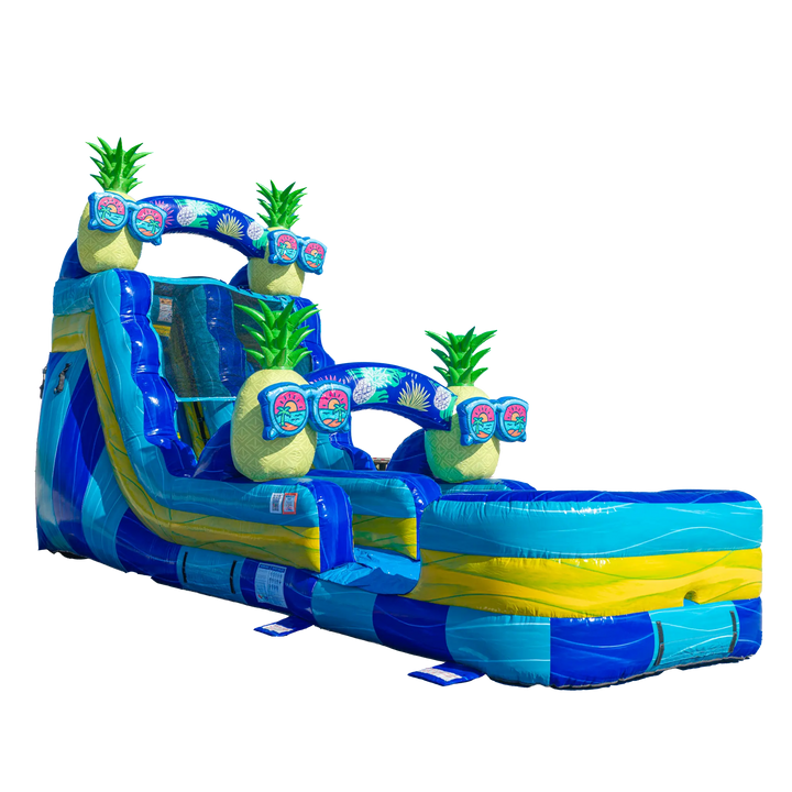 16FT Pineapple Single Lane Slide