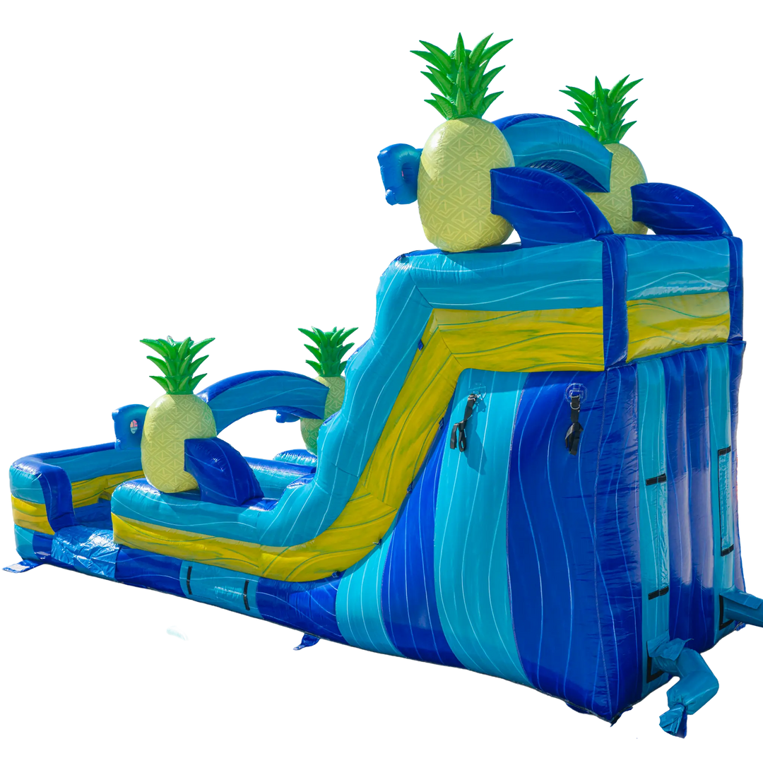 16FT Pineapple Single Lane Slide