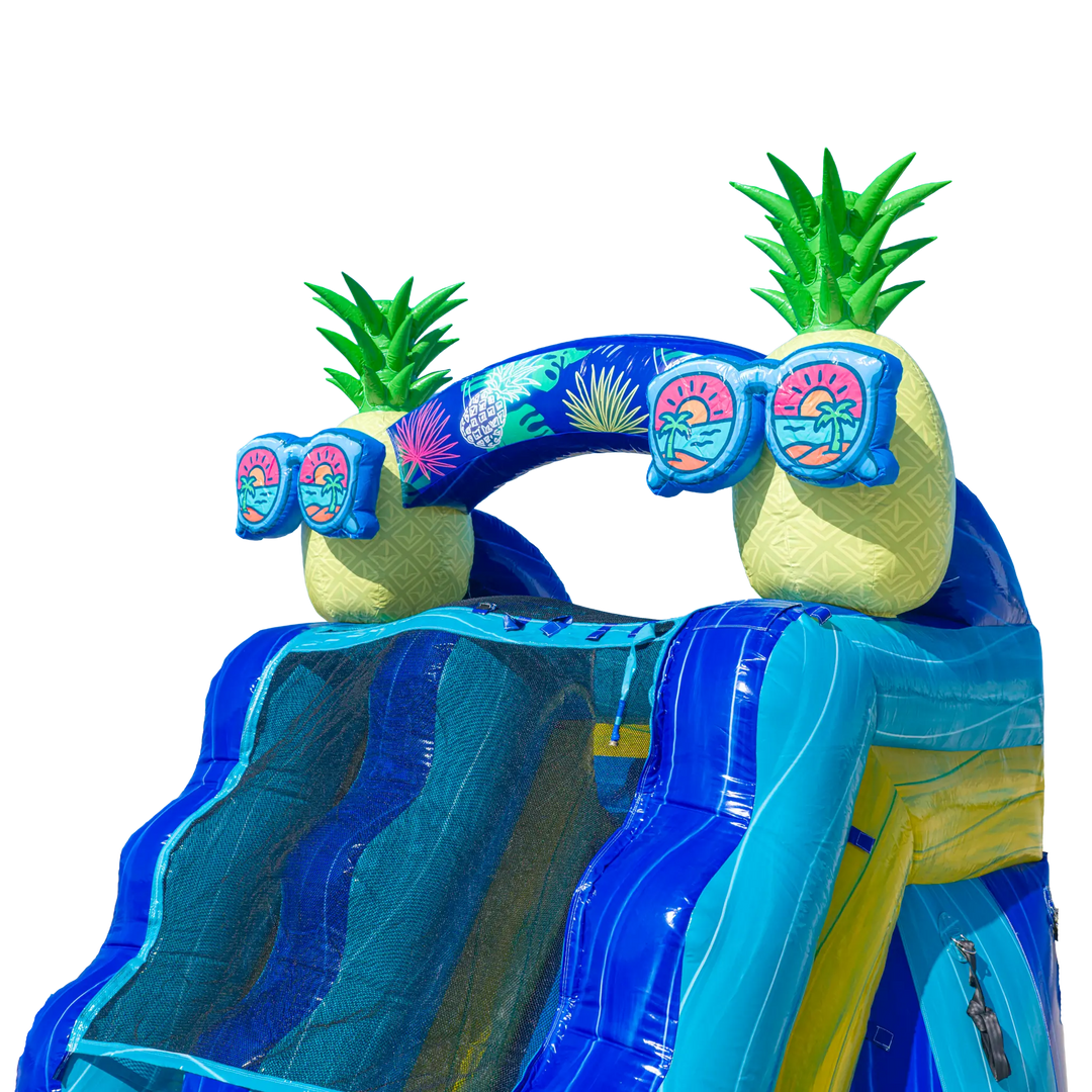 16FT Pineapple Single Lane Slide