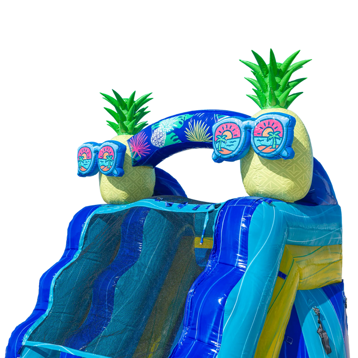 16FT Pineapple Single Lane Slide