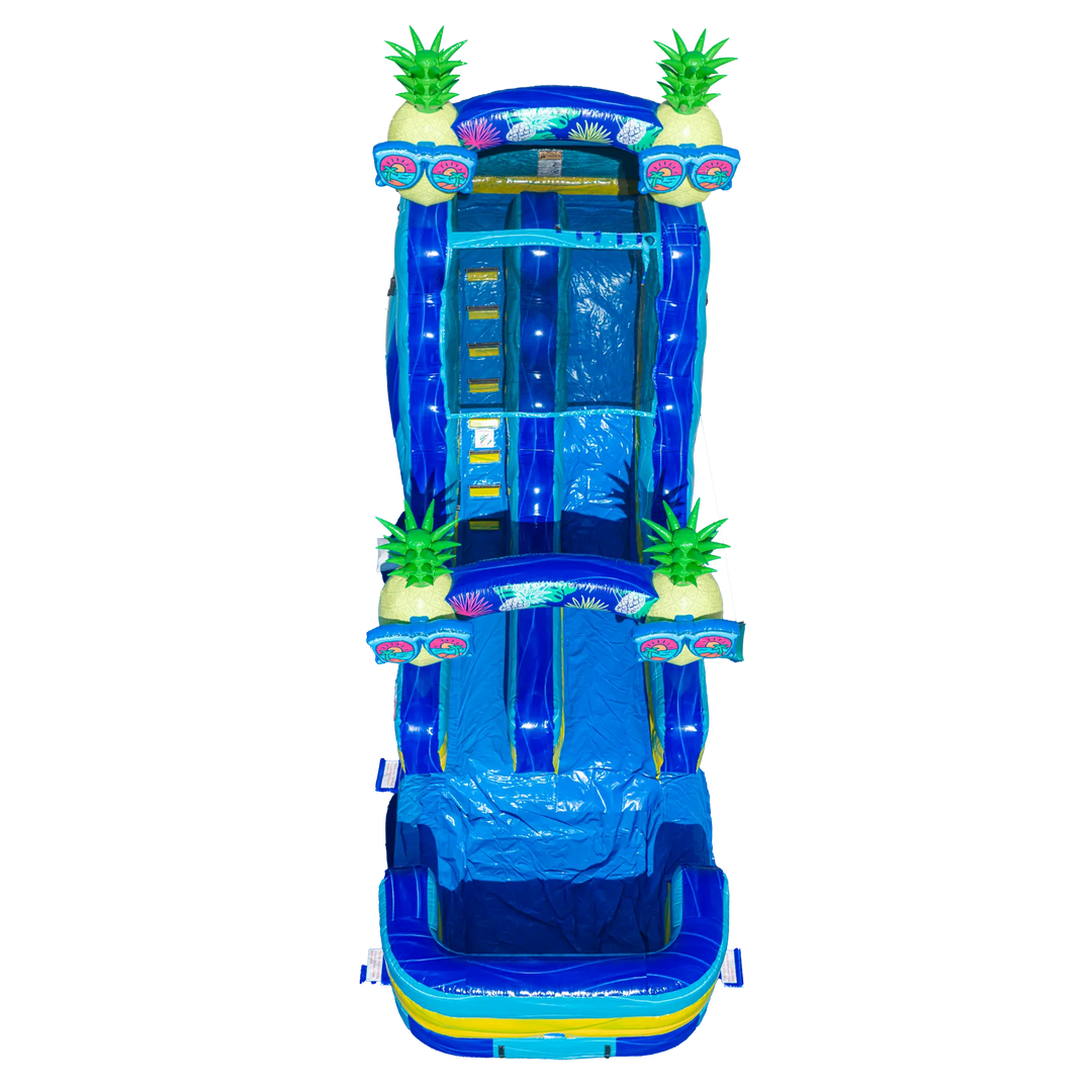 16FT Pineapple Single Lane Slide