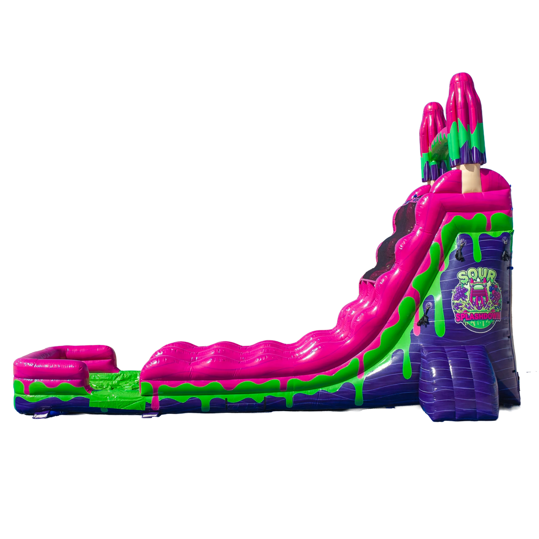 22FT Sour Splashdown Dual Lane Slide