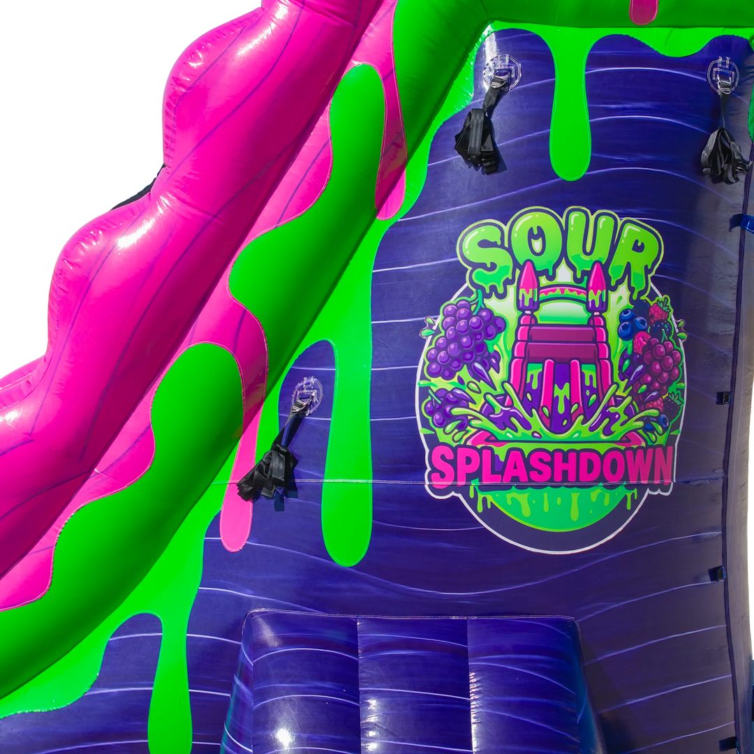 22FT Sour Splashdown Dual Lane Slide
