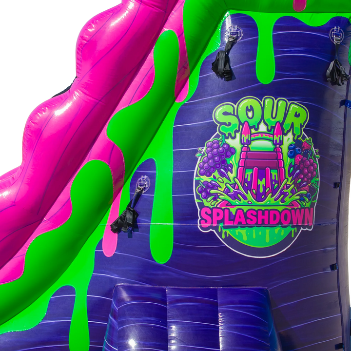 22FT Sour Splashdown Dual Lane Slide