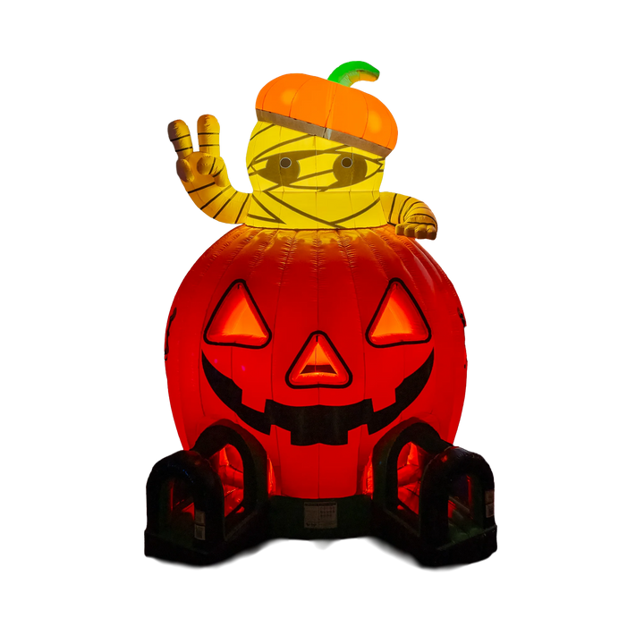 Pumpkin with Mummy Bounce House