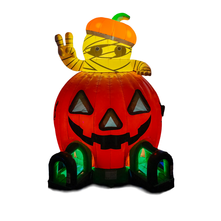 Pumpkin with Mummy Bounce House