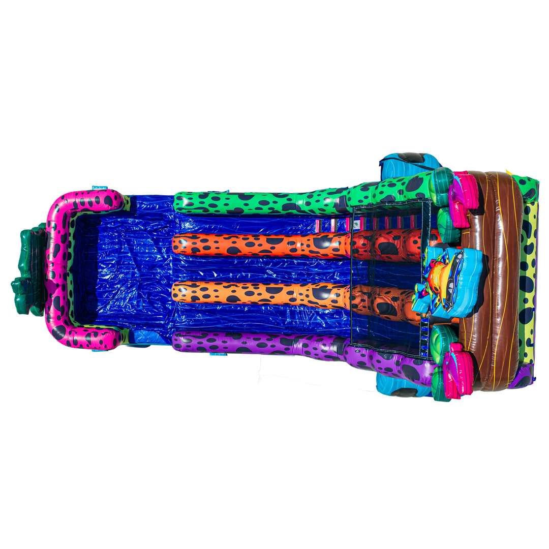 18FT Ribbit Rapids (Dart Frog) Dual Lane Slide