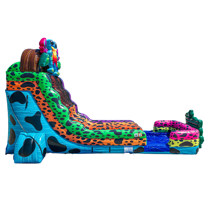18FT Ribbit Rapids (Dart Frog) Dual Lane Slide