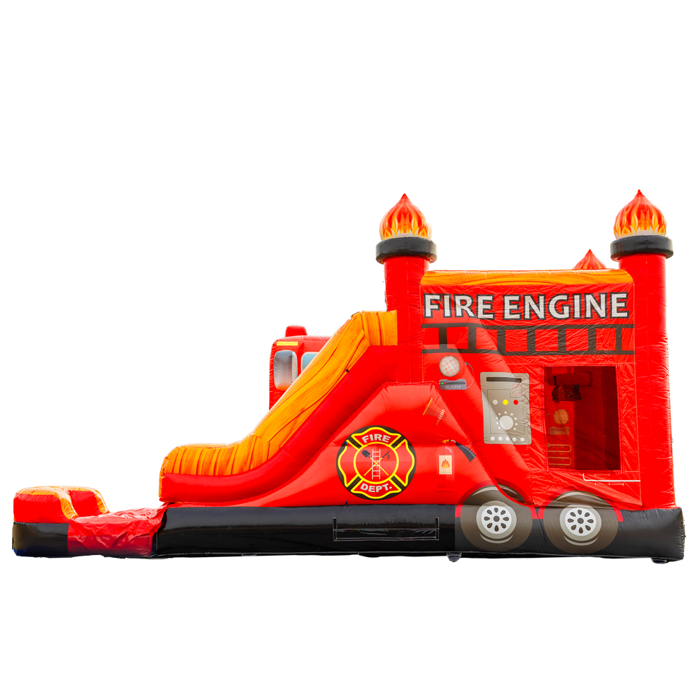 Firetruck Bounce House Combo | Big and Bright Inflatables