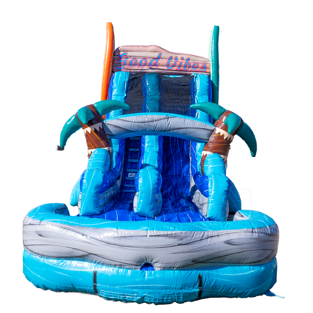 18FT Good Vibes Single Lane Slide