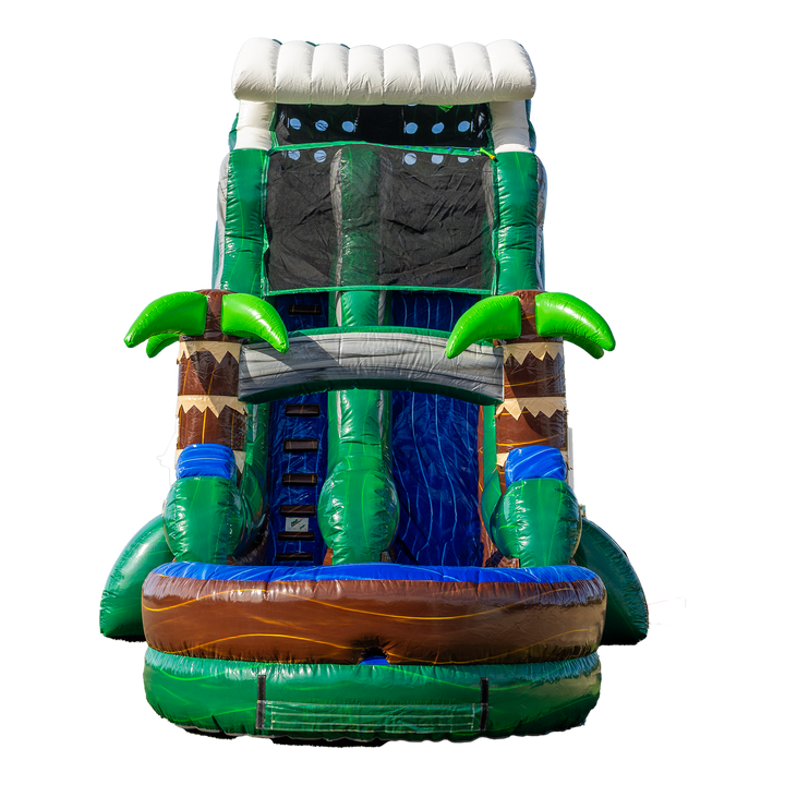 18Ft Emerald Tsunami Single Lane Slide