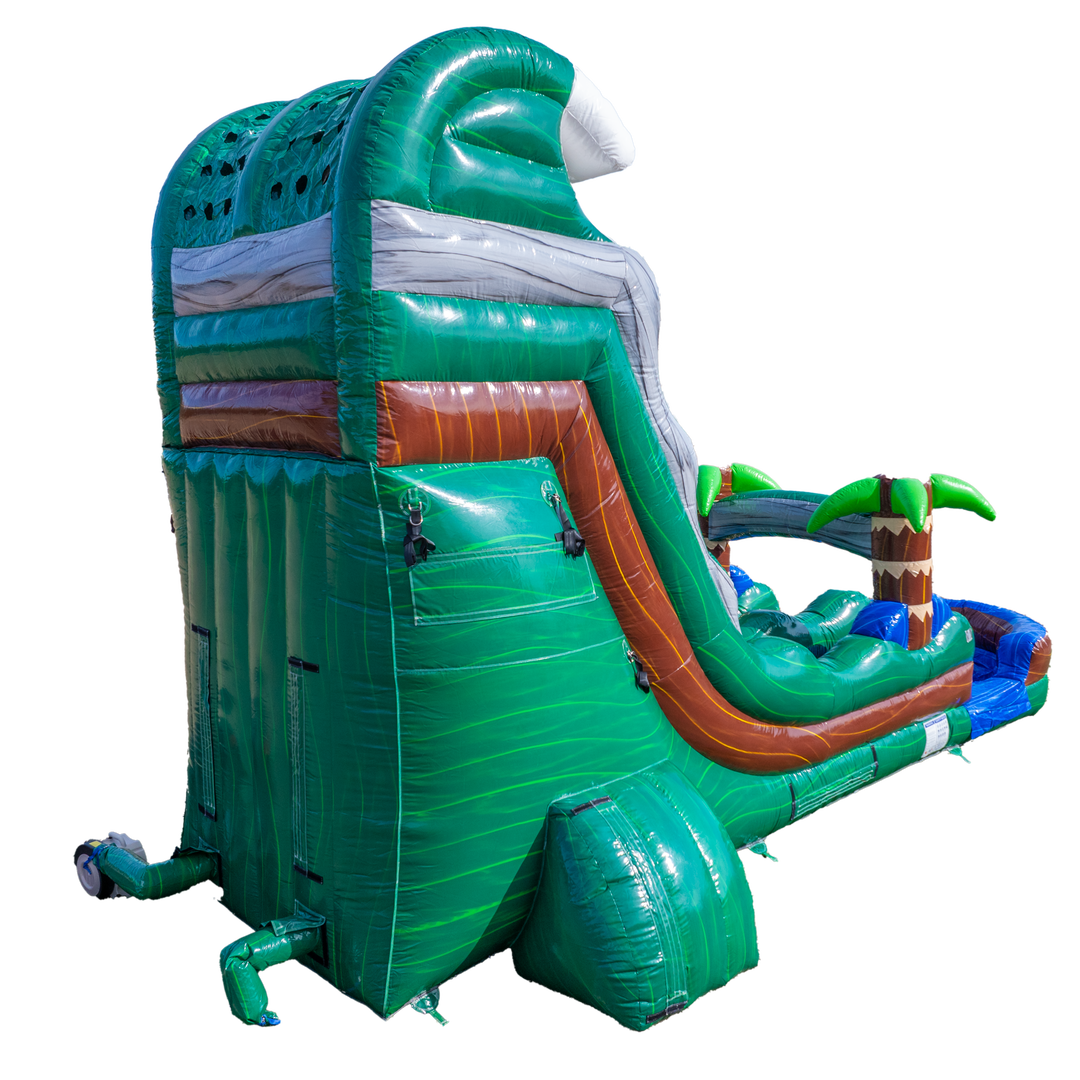 18Ft Emerald Tsunami Single Lane Slide