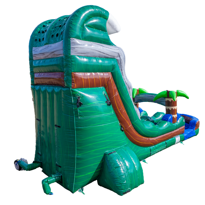 18Ft Emerald Tsunami Single Lane Slide