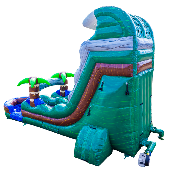 18Ft Emerald Tsunami Single Lane Slide