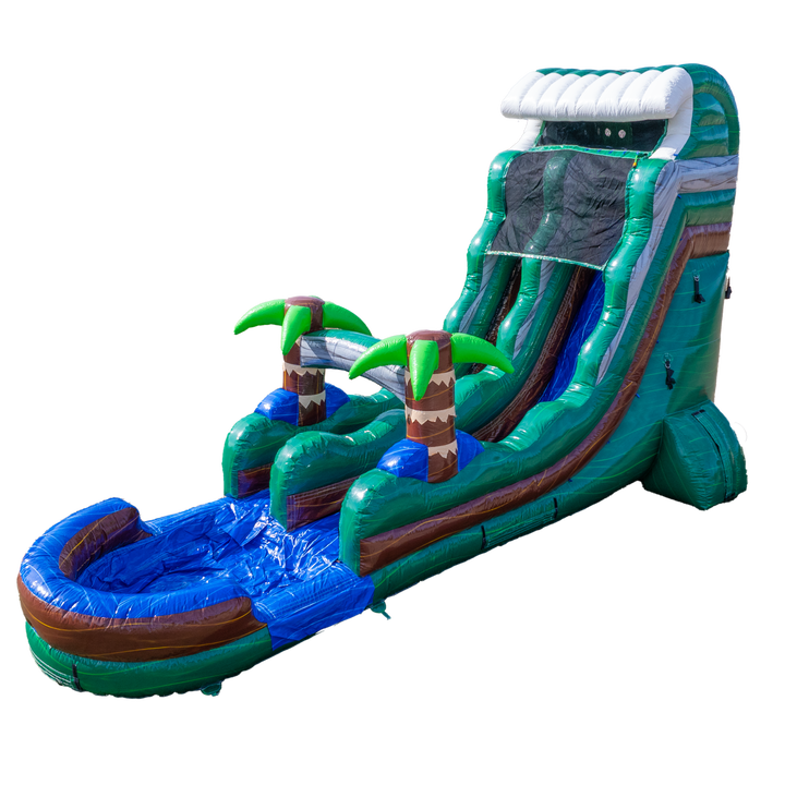 18Ft Emerald Tsunami Single Lane Slide