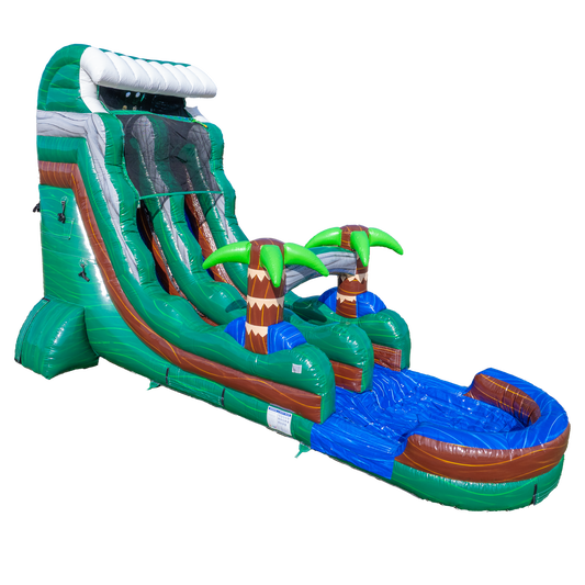 18Ft Emerald Tsunami Single Lane Slide