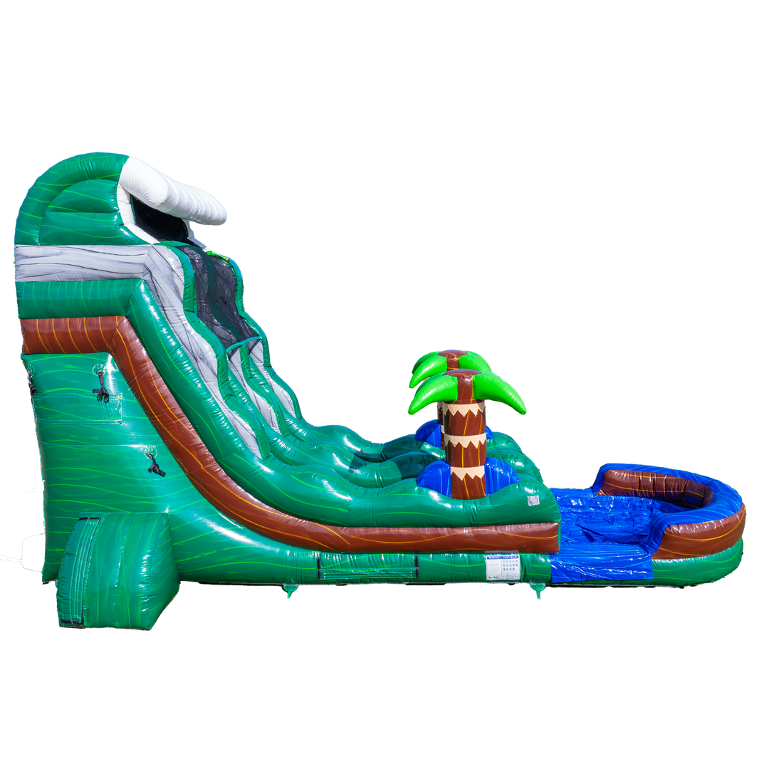 18Ft Emerald Tsunami Single Lane Slide