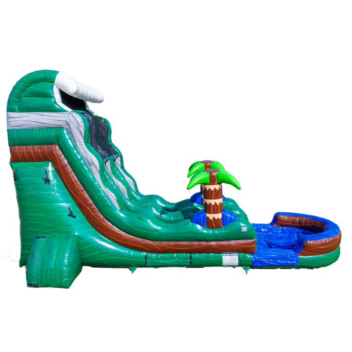 18Ft Emerald Tsunami Single Lane Slide