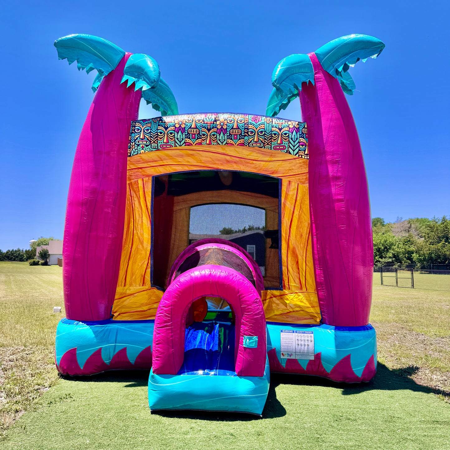 Teal Rippling Rush Bouncer
