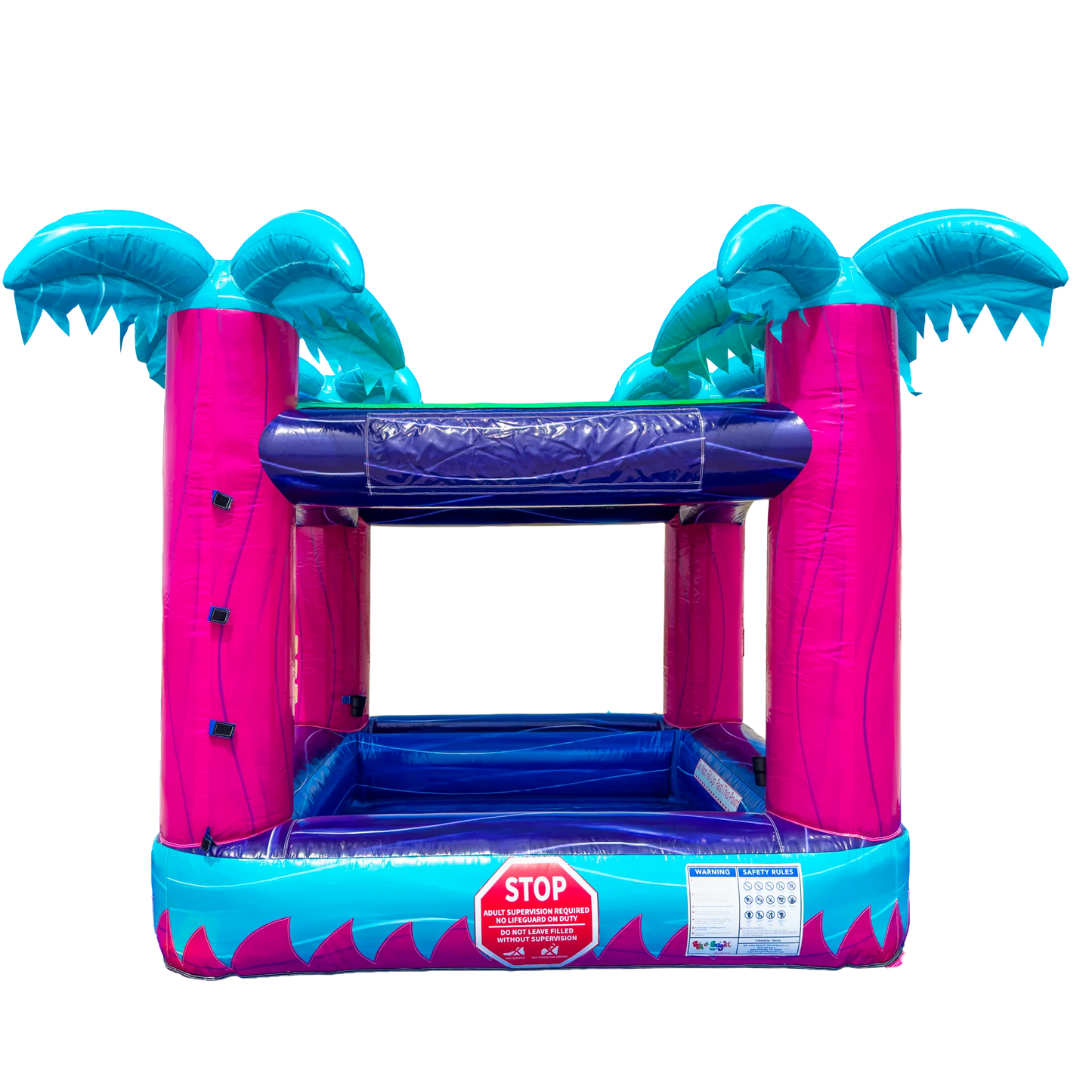 Teal Rippling Rush Splash Pool