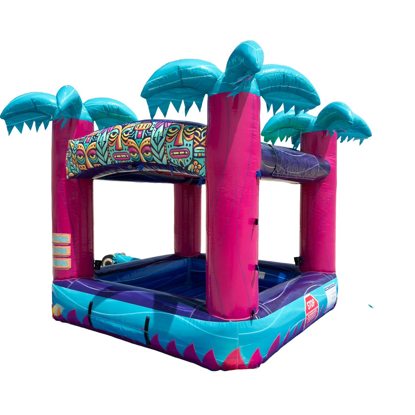 Teal Rippling Rush Splash Pool