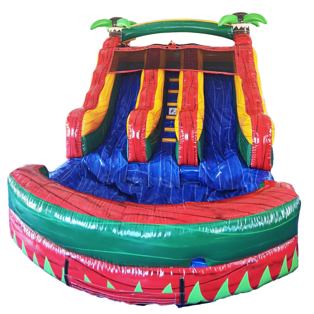 12FT Tropical Dual Lane Slide
