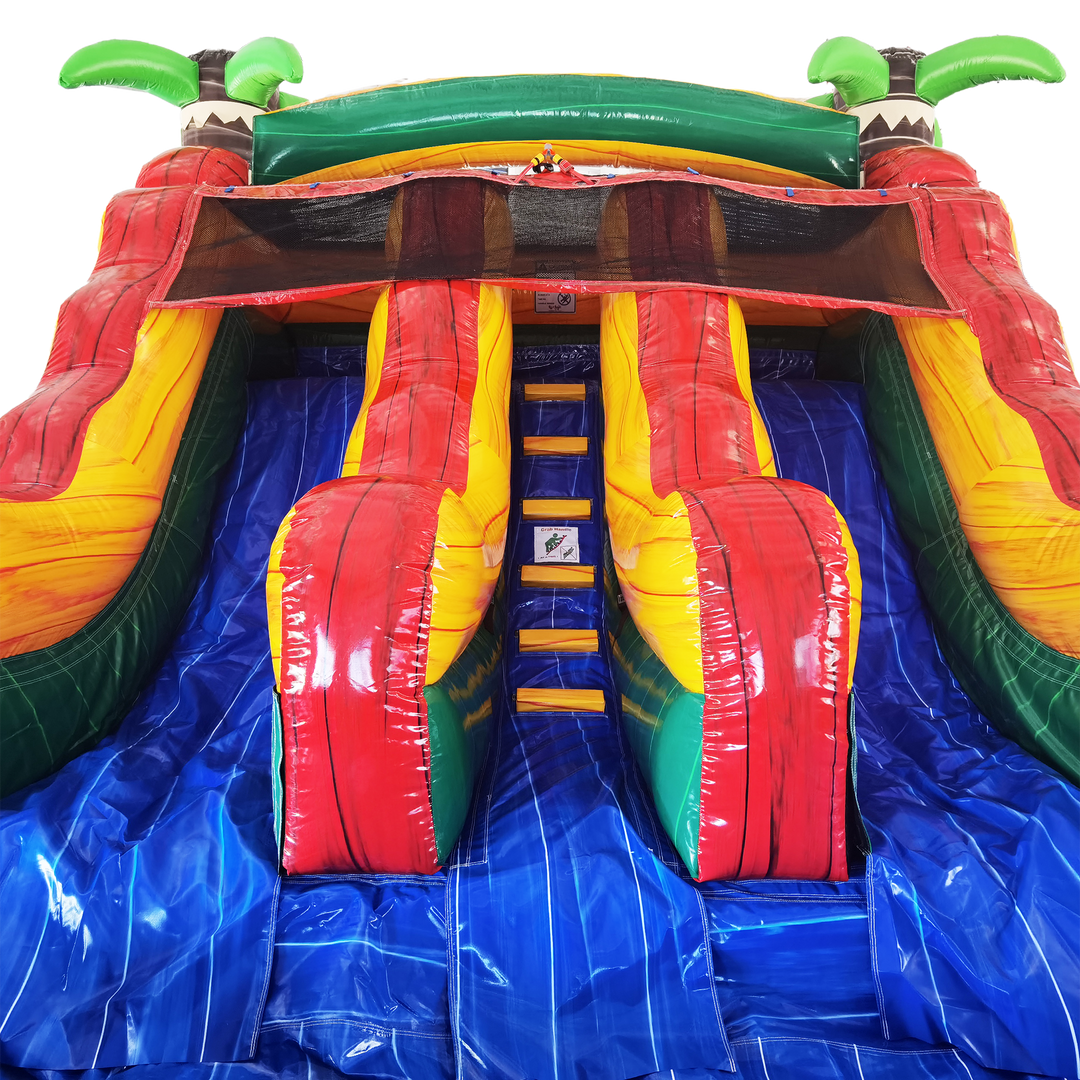 12FT Tropical Dual Lane Slide