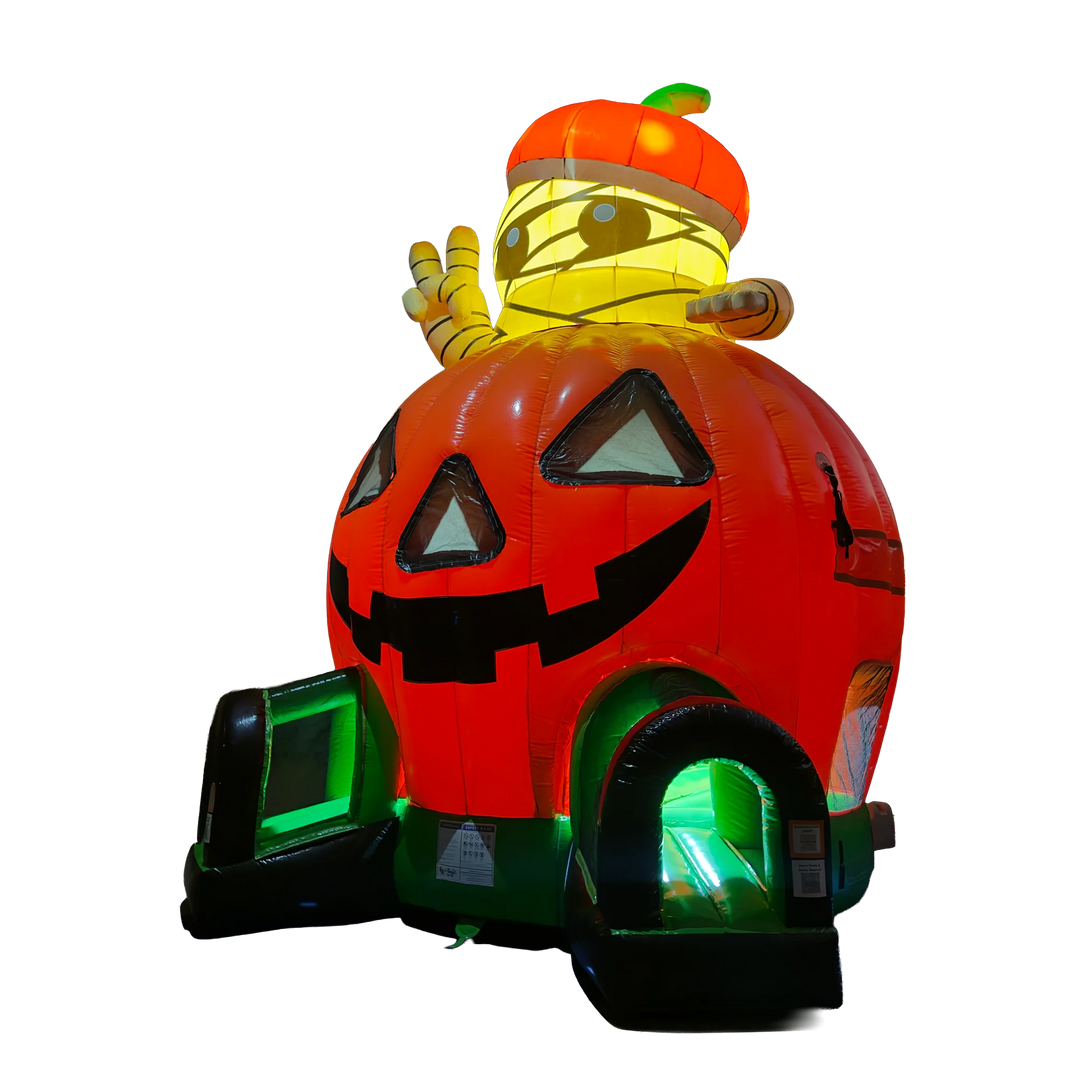 Pumpkin with Mummy Bounce House