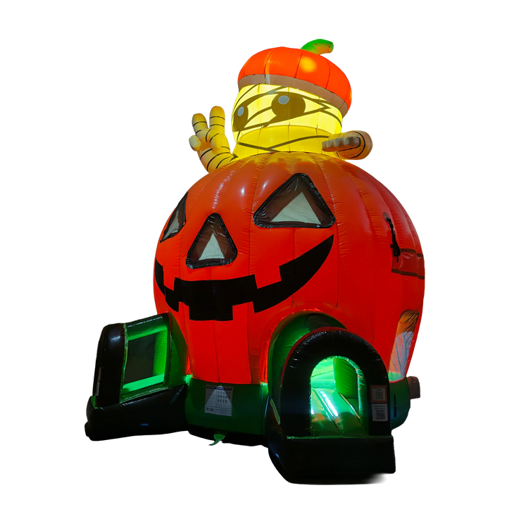 Pumpkin with Mummy Bounce House