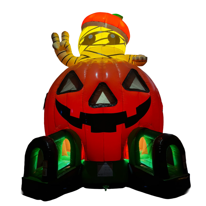Pumpkin with Mummy Bounce House