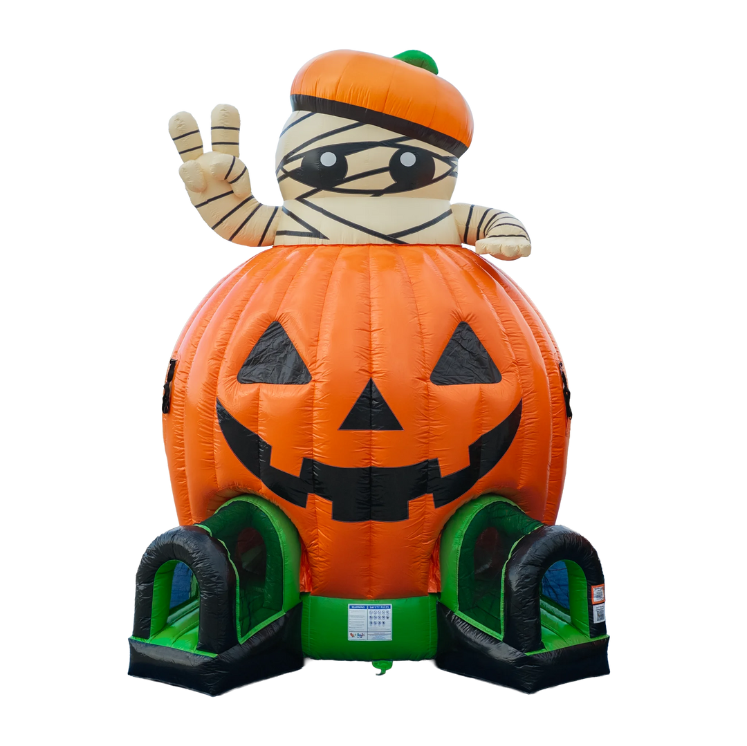 Pumpkin with Mummy Bounce House