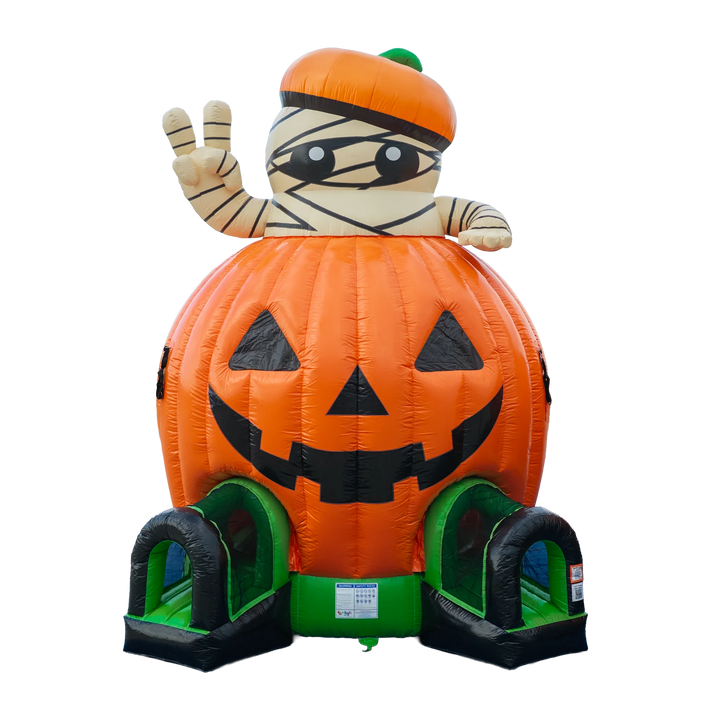 Pumpkin with Mummy Bounce House