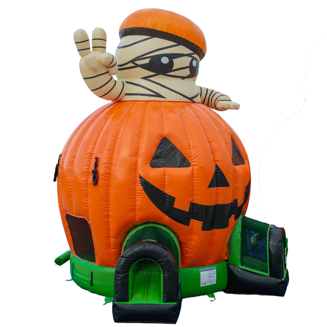 Pumpkin with Mummy Bounce House