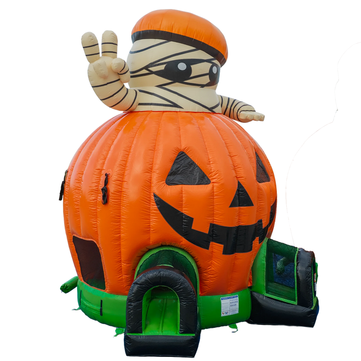 Pumpkin with Mummy Bounce House