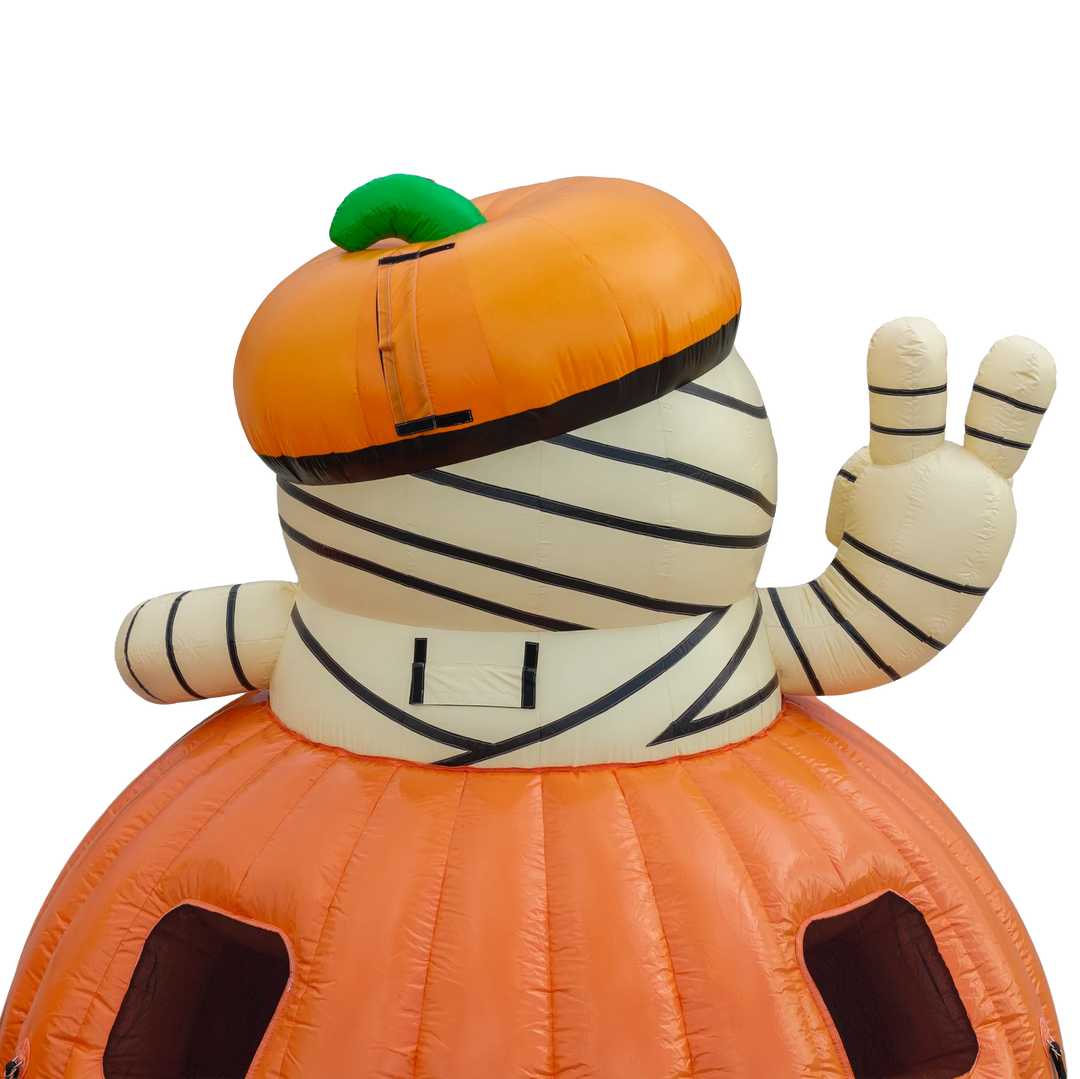 Pumpkin with Mummy Bounce House