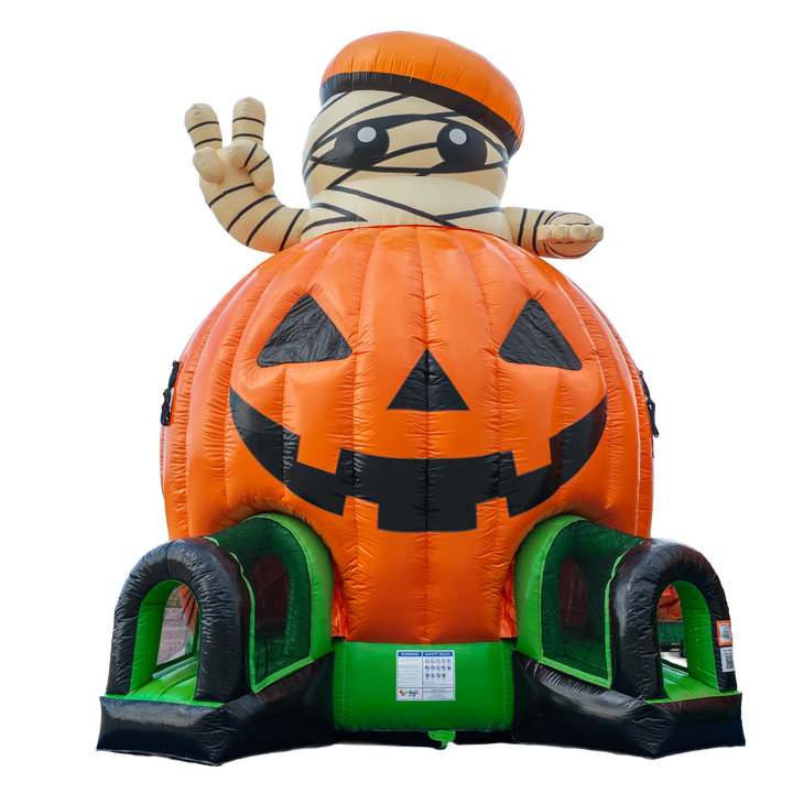 Pumpkin with Mummy Bounce House