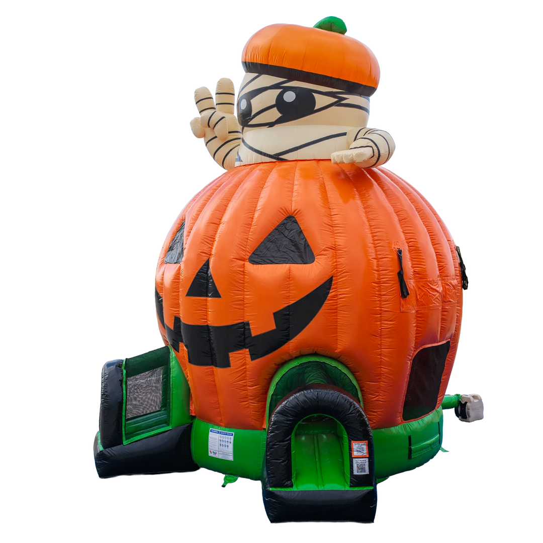 Pumpkin with Mummy Bounce House