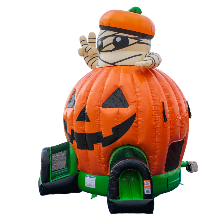 Pumpkin with Mummy Bounce House