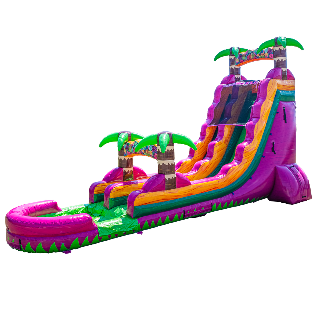 22FT Magenta Single Lane Slide