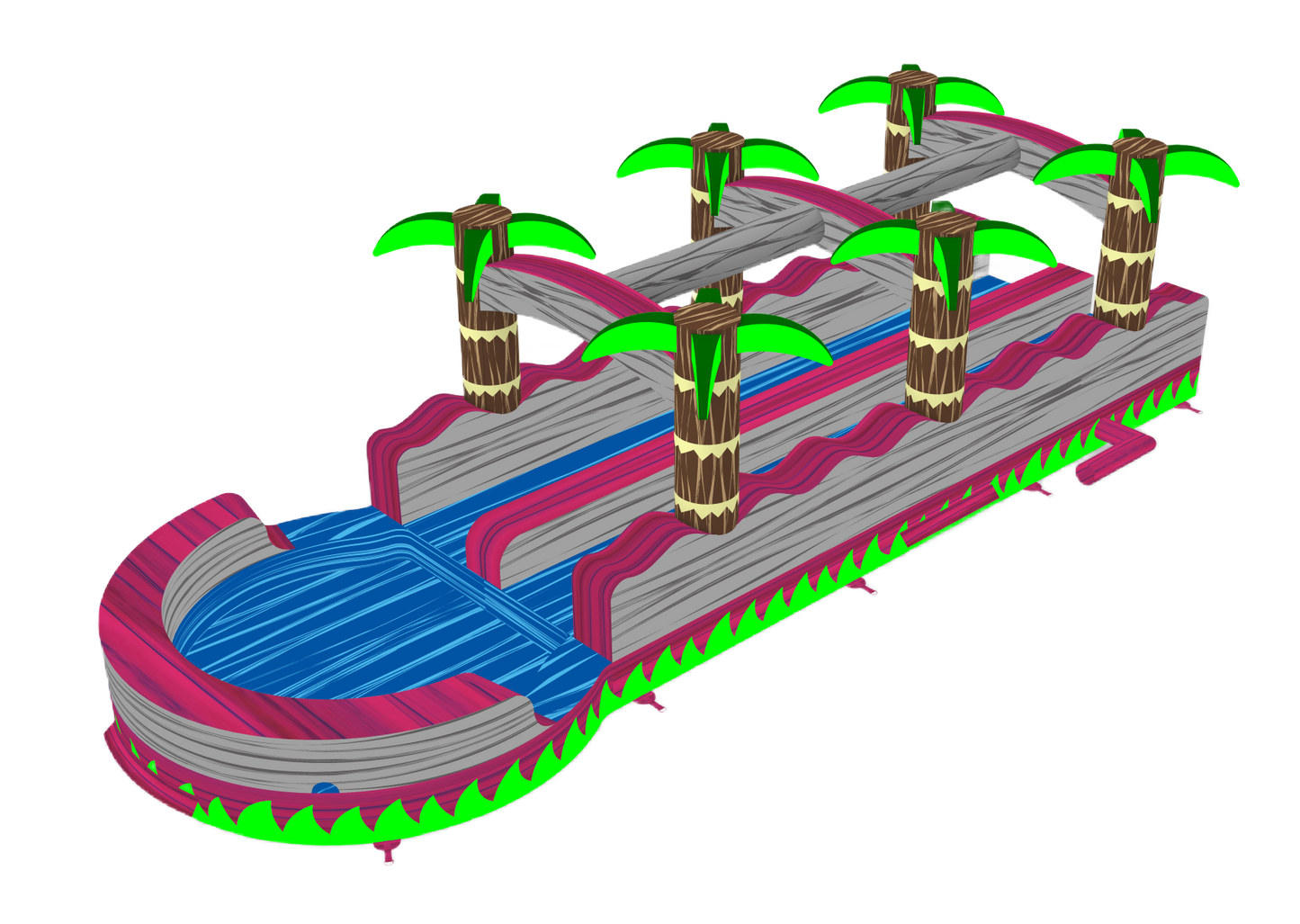 Magenta Tropical Dual Slip N Slide