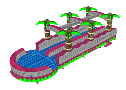 Magenta Tropical Dual Slip N Slide