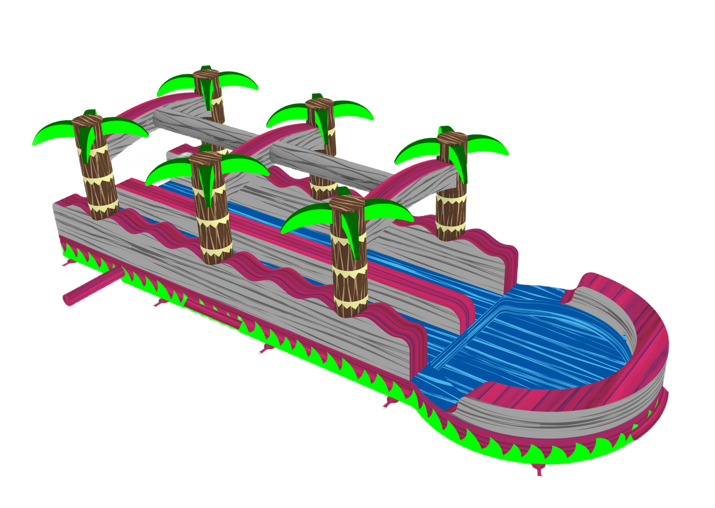 Magenta Tropical Dual Slip N Slide