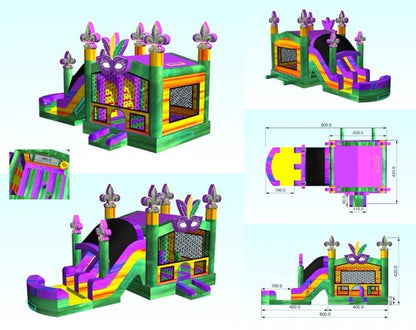 Mardi Gras Combo MardiGrasCombo-Dimensions - Big and Bright Inflatables