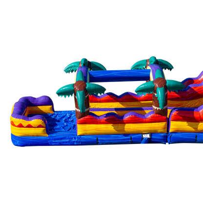 18Ft Mauna Lua Dual Lane Waterslide W/ Slip N Slide