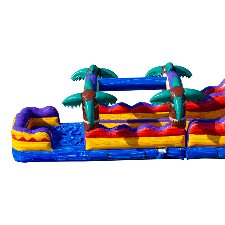 18Ft Mauna Lua Dual Lane Waterslide W/ Slip N Slide