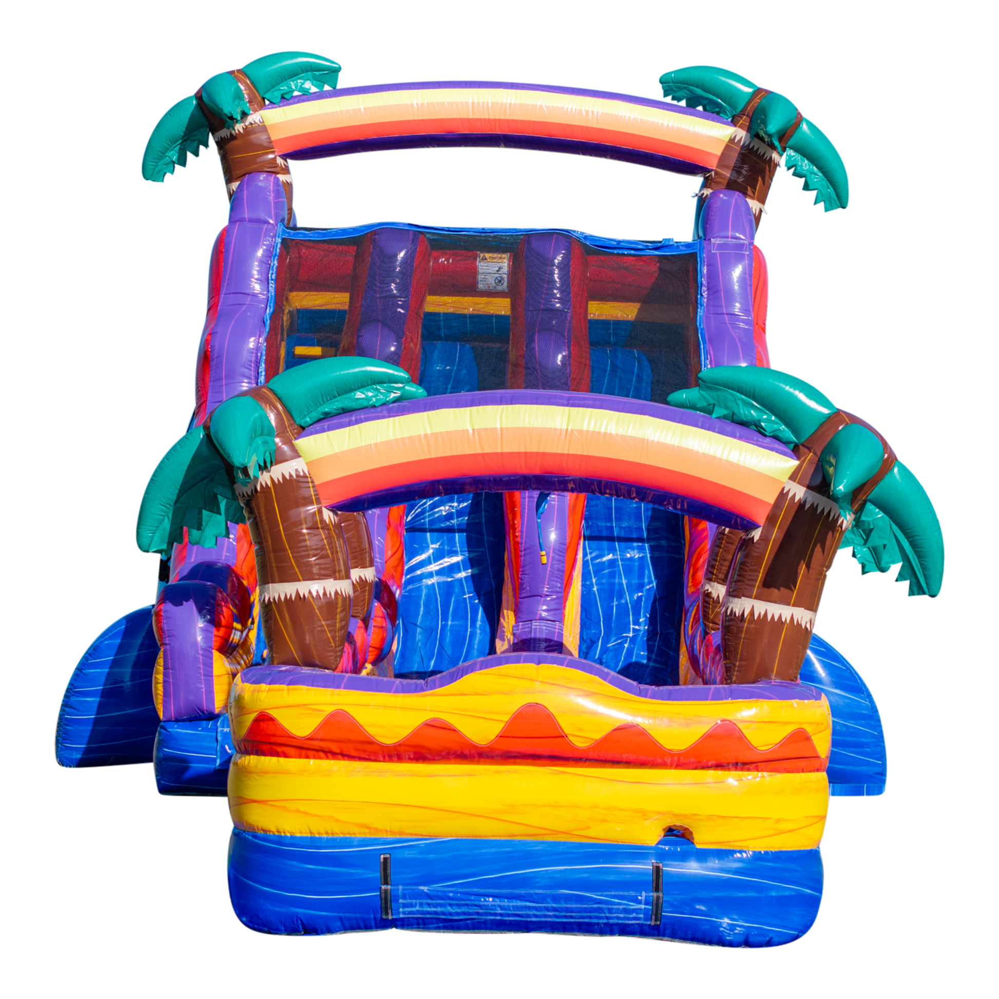 18Ft Mauna Lua Dual Lane Waterslide W/ Slip N Slide