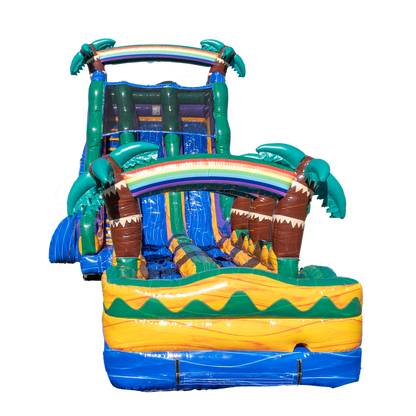 22FT Mauna Lua Waterslide w/ Slip N Slide